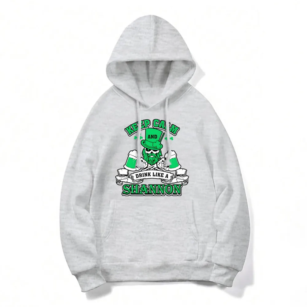Keep Calm Printed Casual Hoodies