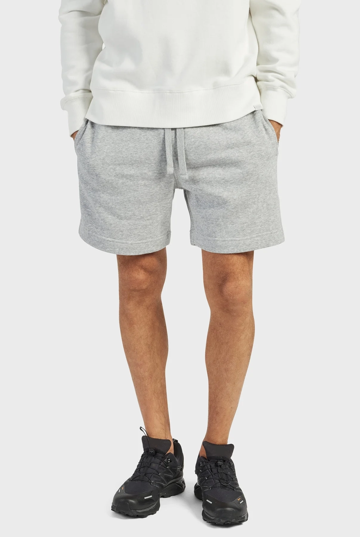 Academy Sweat Short-Oxford heather