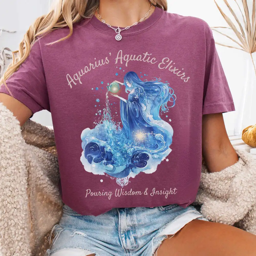 Aquarius Aquatic Elixirs Zodiac Shirt