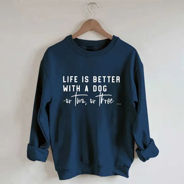 Dog Lover Slogan Sweatshirt