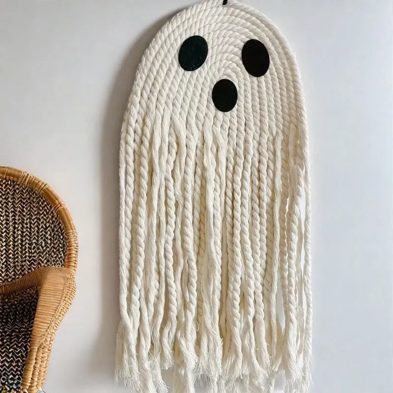 Halloween Ghost White Ghost Hand-woven Ornament