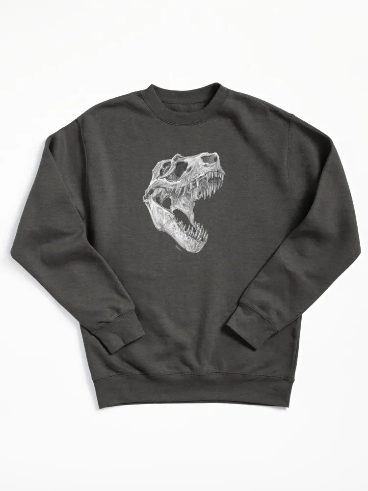 T-rex Skull Pullover Sweatshirt
