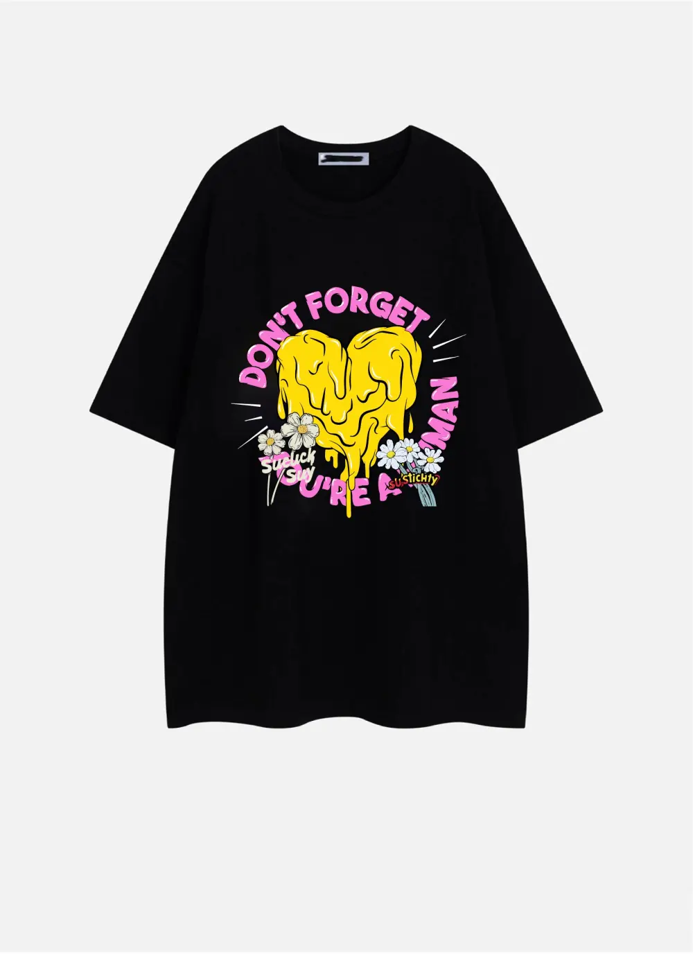 Women's Heart - Shaped Font Graphic Tee