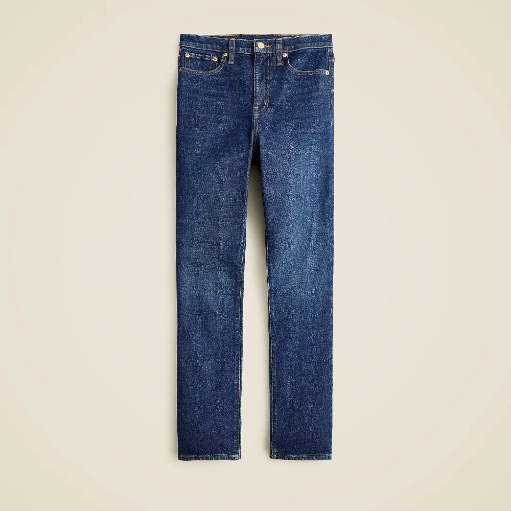 High-Rise Straight Jeans Semi-Stretch