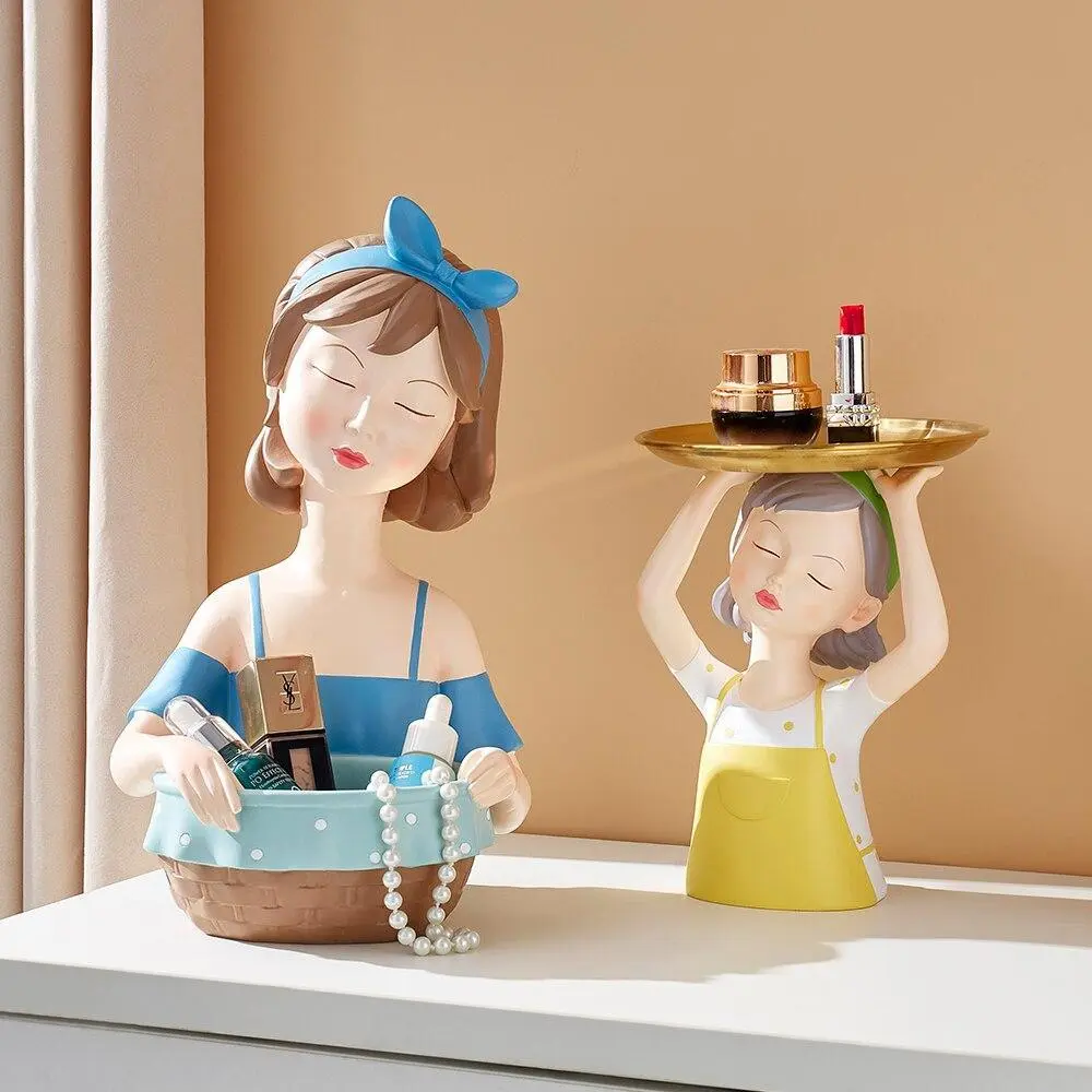 Girl With Tray Sculpture