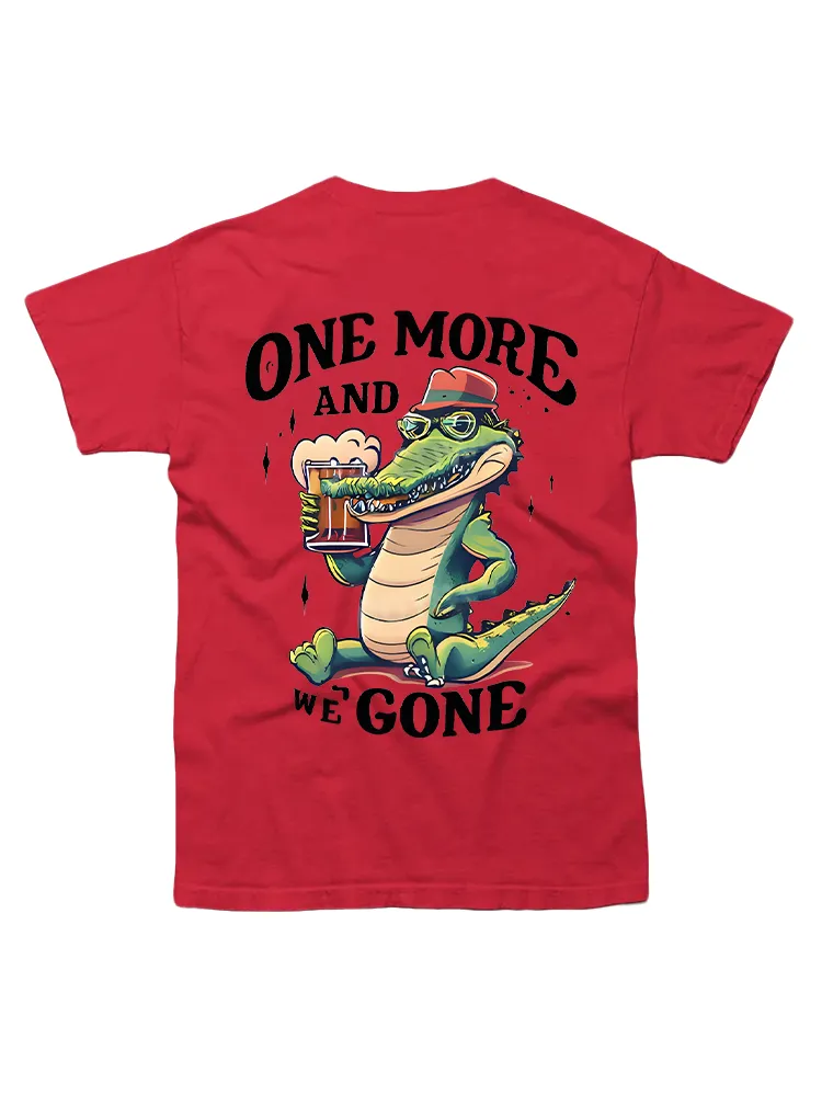 A Crocodile Drinking Beer T-shirts