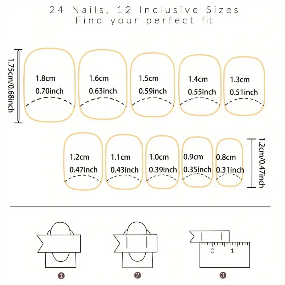 Nailhour 24Pcs White Glitter Cat Eye Short Squoval Press On Nails