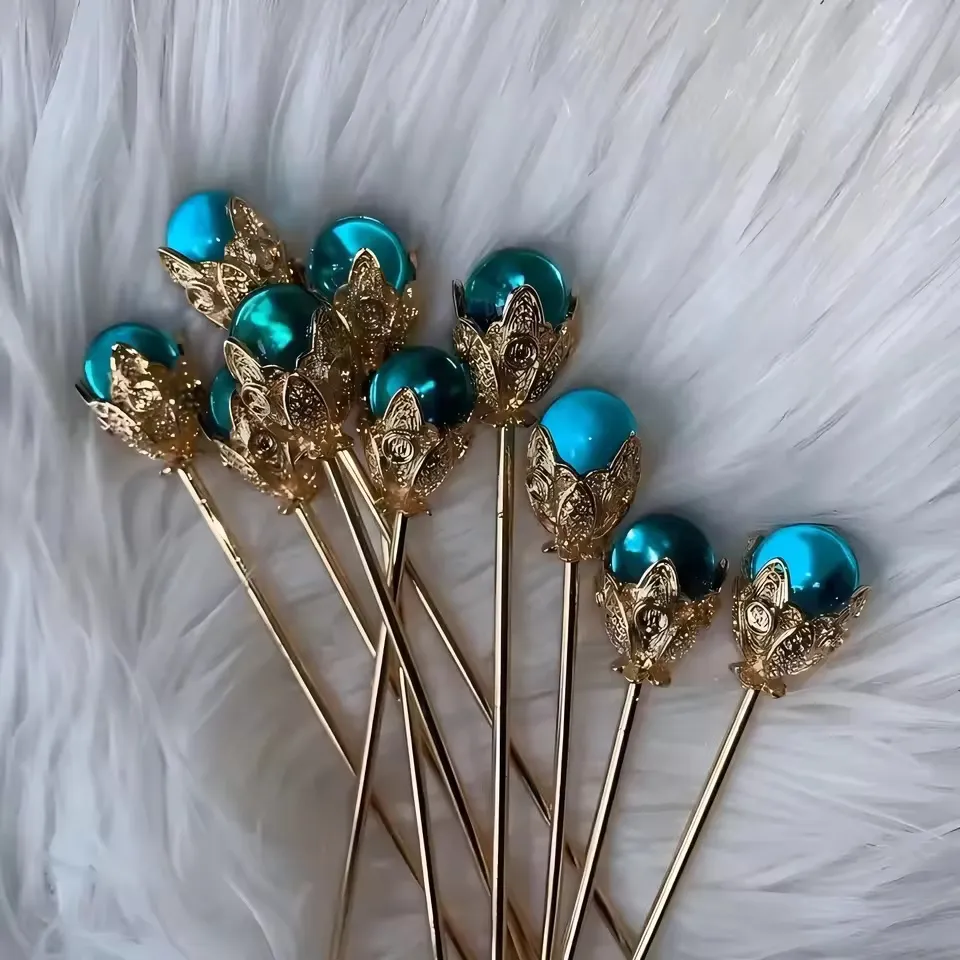 Elegant And Exquisite Sapphire Blue Hairpin