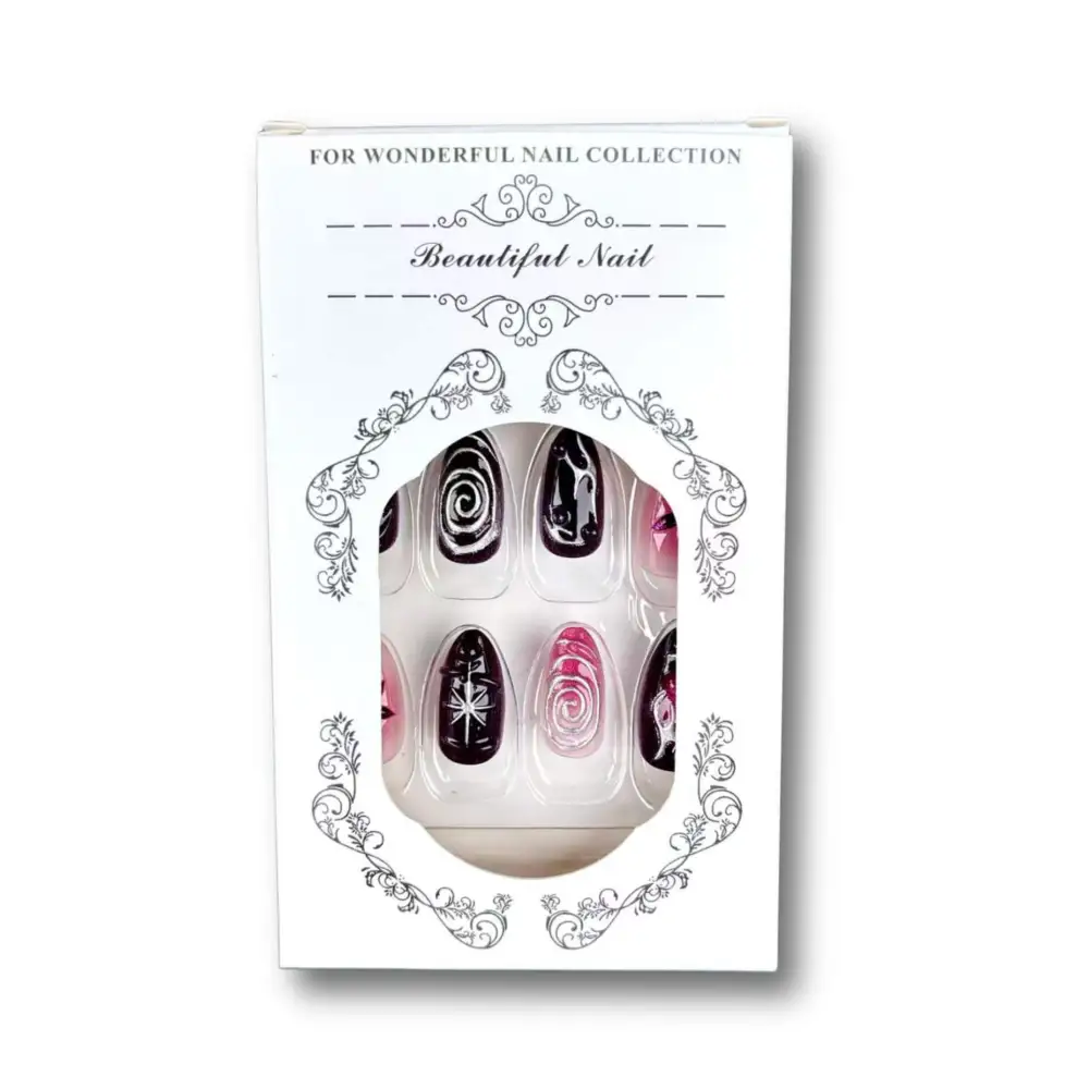 Nailhour 30pcs Autumn Gothic Medium Almond Press On Nails