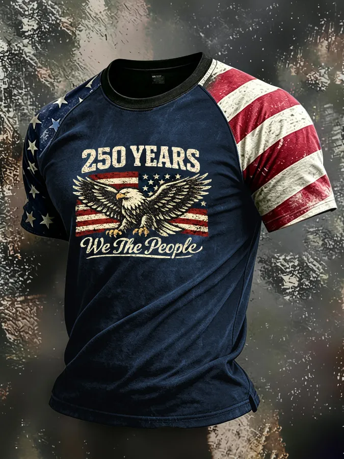 Men'S Casual Patriotic T-Shirt