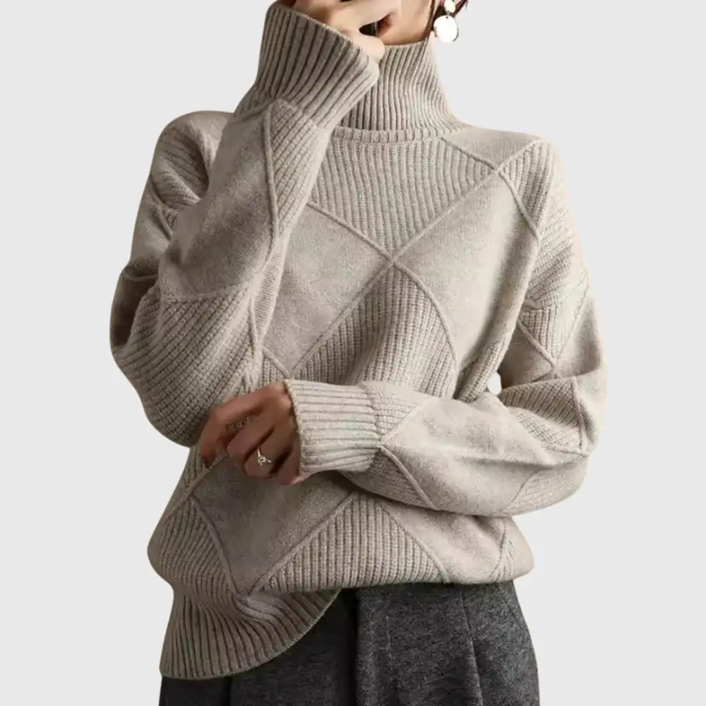 Classic Turtleneck Knit Sweater