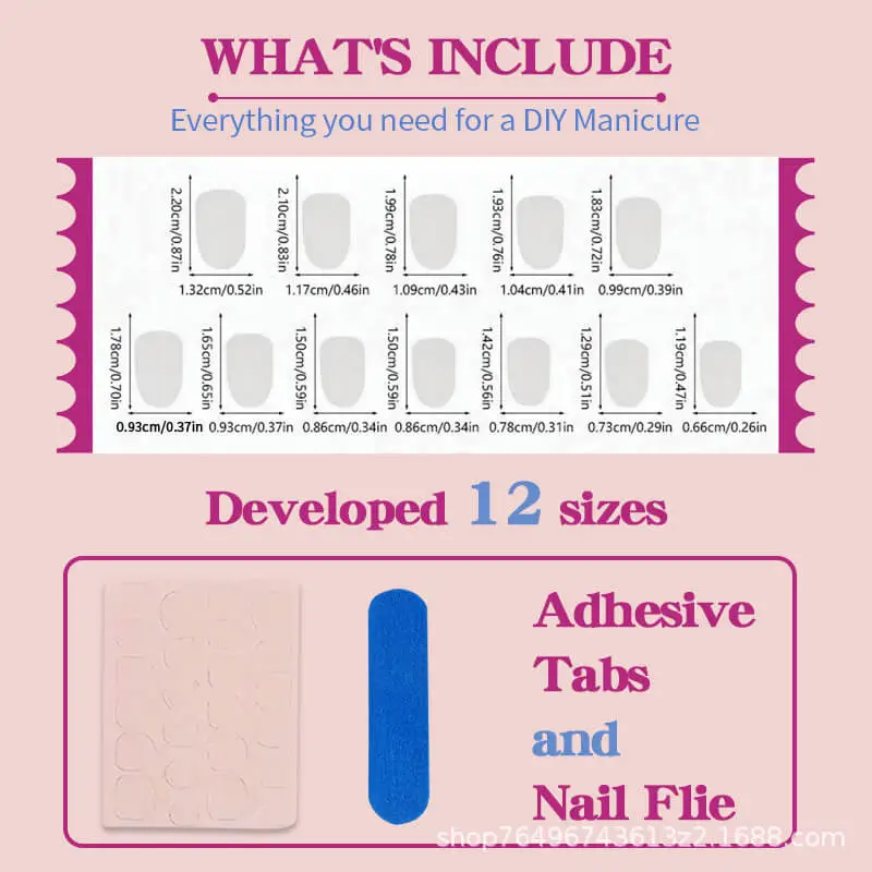 Nailhour 24Pcs Vintage 3D Resin Medium Almond Press On Nails