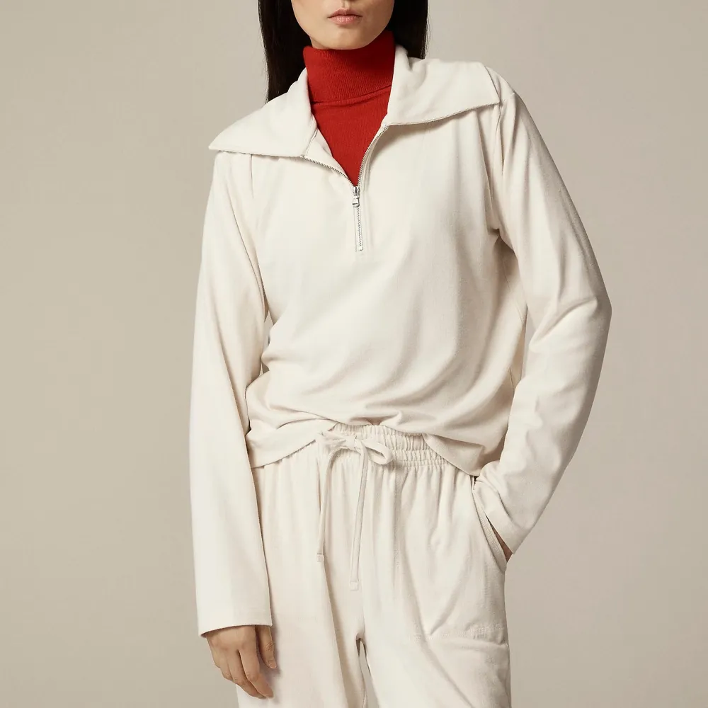 Soft Rib Quarter-Zip Sweatshirts