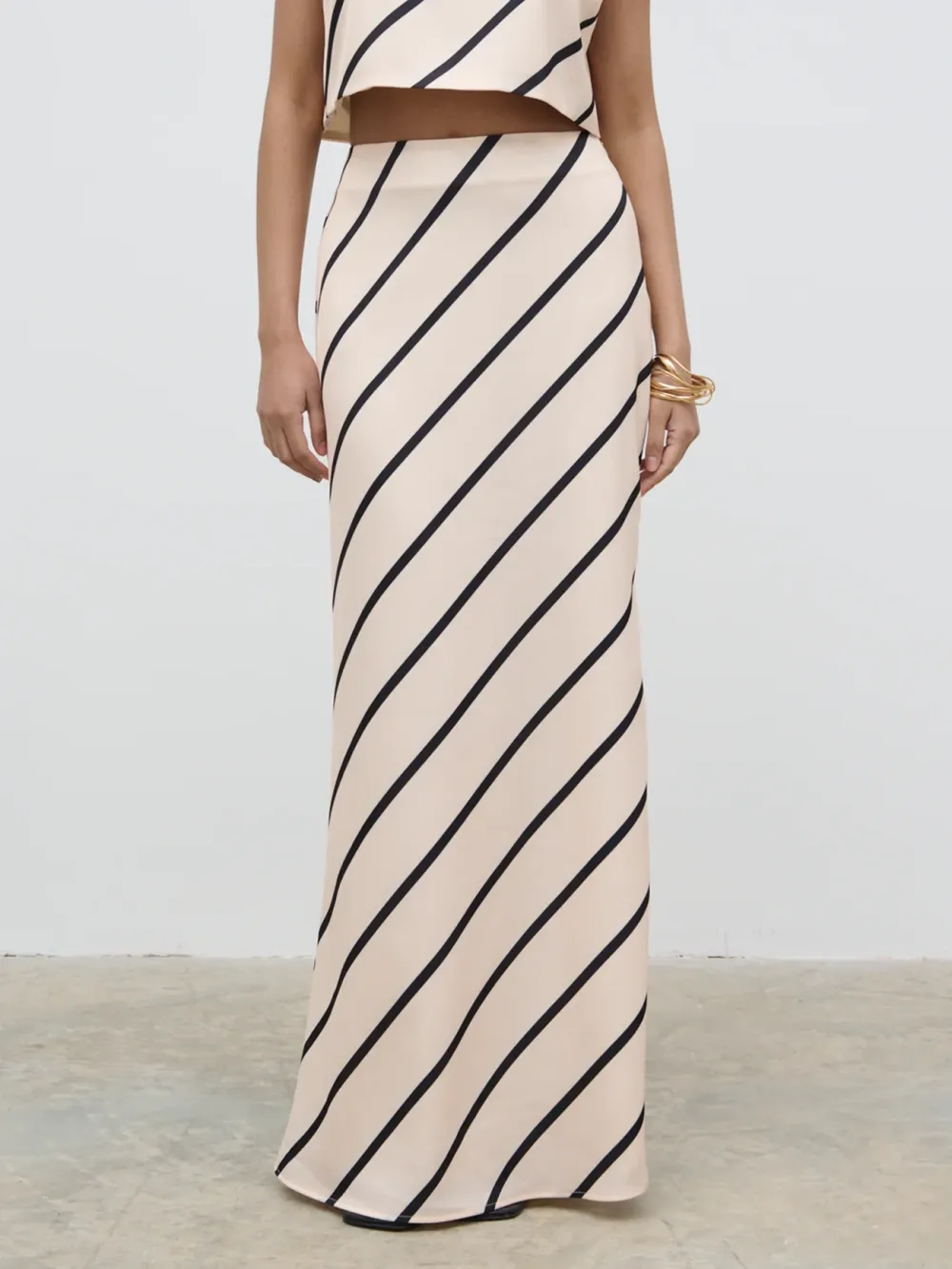 Striped Maxi Skirt