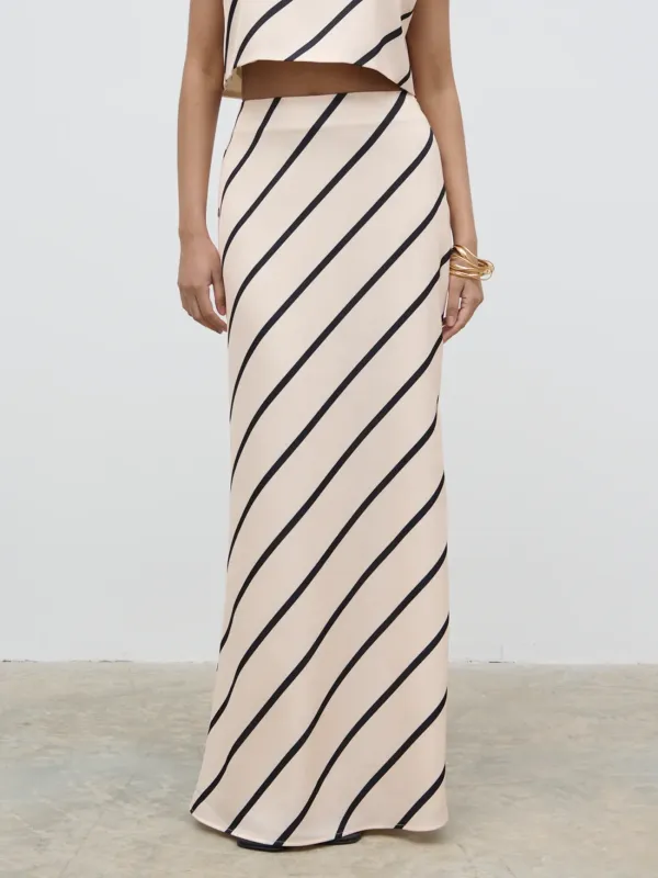 Striped Maxi Skirt