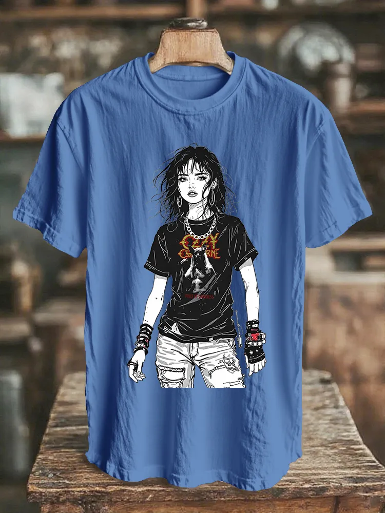 Men's And Women's Models Dark Serie Daily T-Shirt