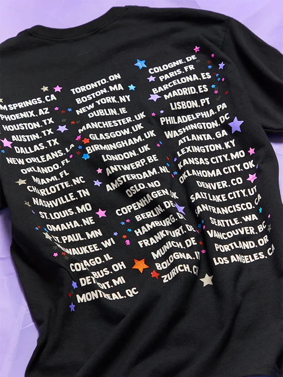 Spill Your GUTS Live Dateback T-Shirt In Black