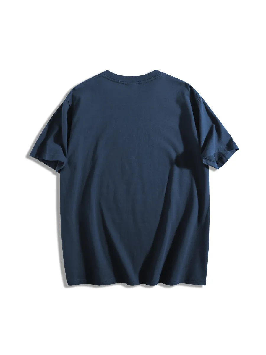 Skull Surfing Wave Catching Graphic T-Shirt