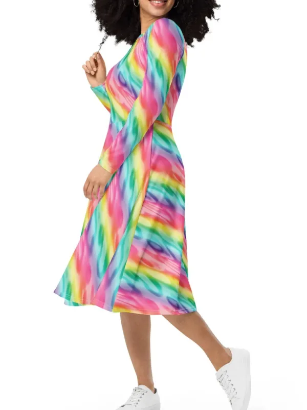 Rainbow Tie Dye Dress