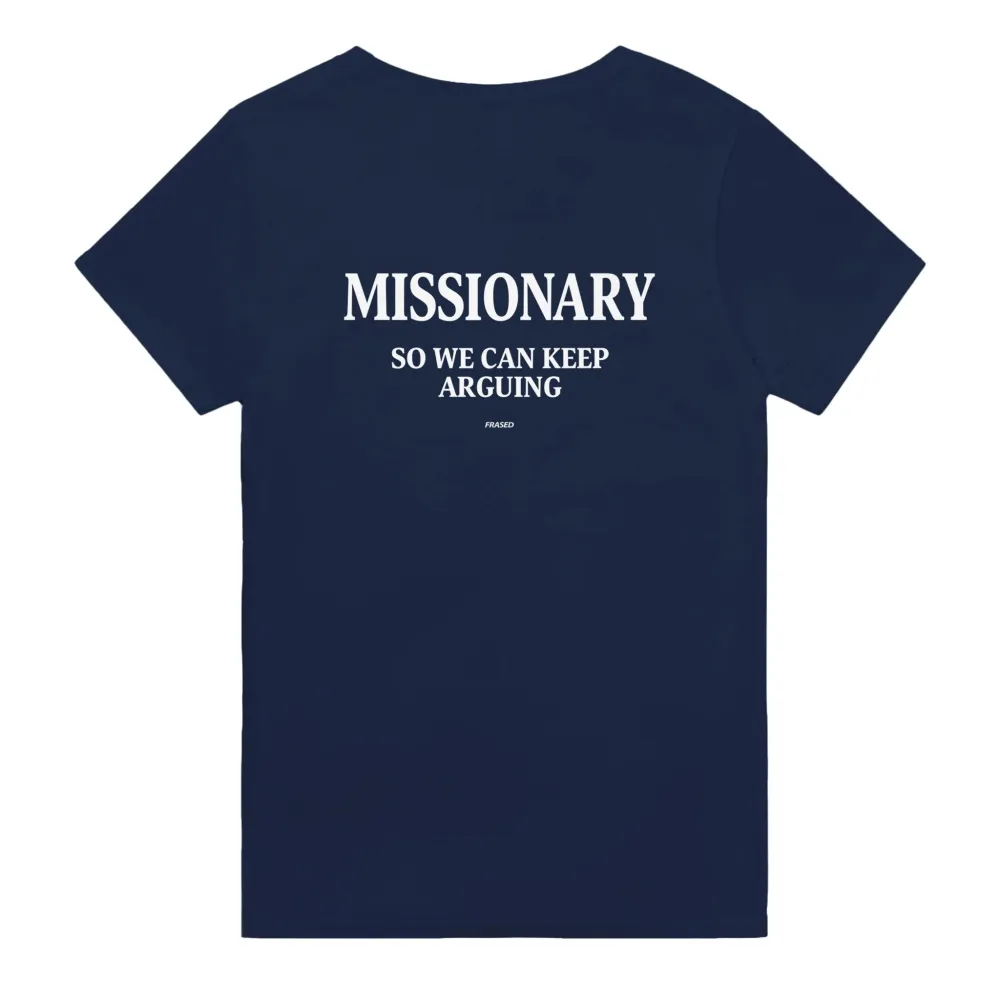 Men's MISSIONARY  Print Casual Round Neck T-Shirt