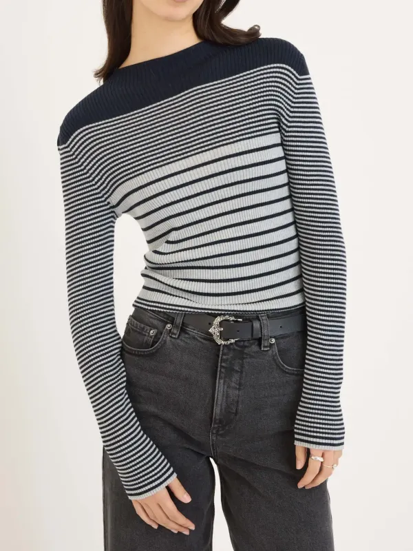 Casual Style Striped Sweater
