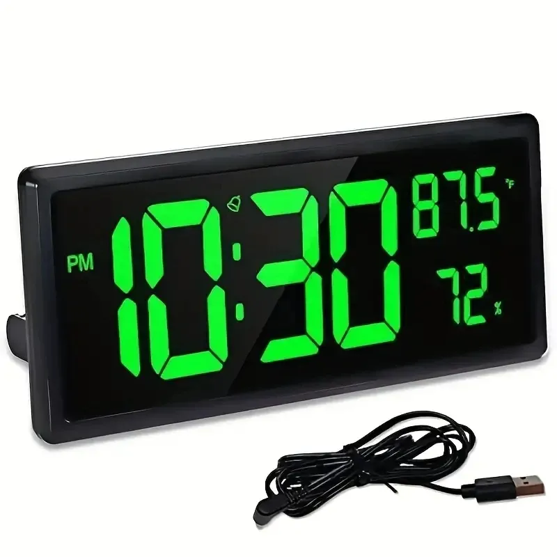 Digital Alarm Clock with Temperature Display