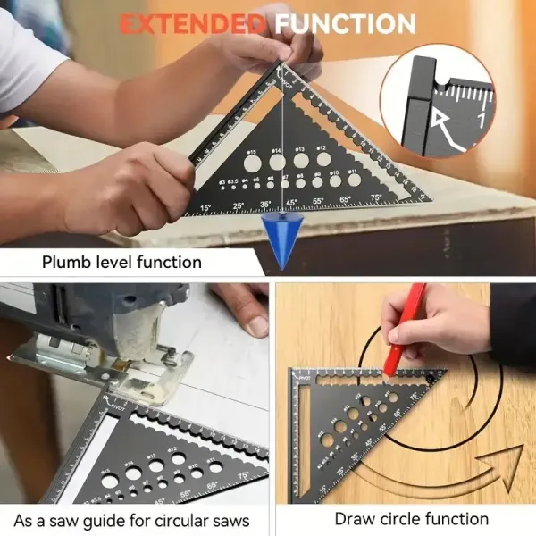 Woodworking Lightweight Triangle Ruler