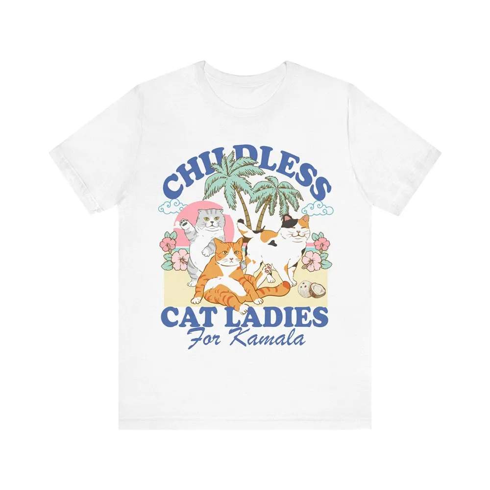 Artistic Black Cat Print Tee