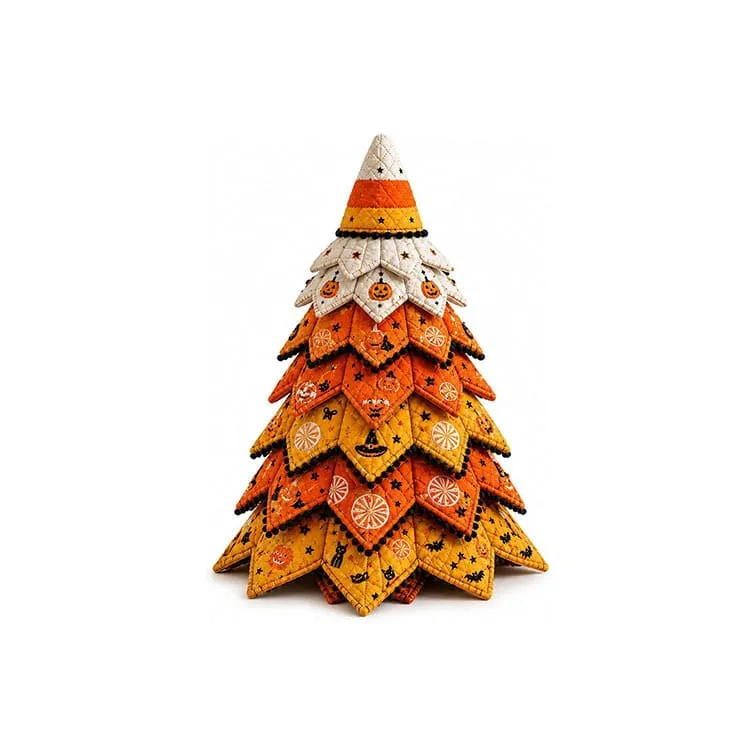 Halloween DIY Halloween Quilted Fabric Tree Kit