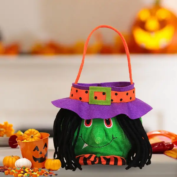 Halloween Witch Pumpkin Candy Bag