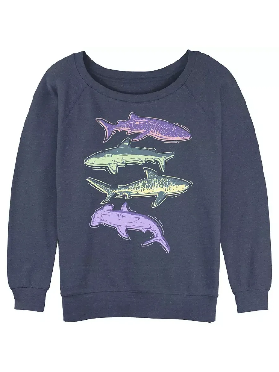 Colorful Fish Prined Casual T-Shirt