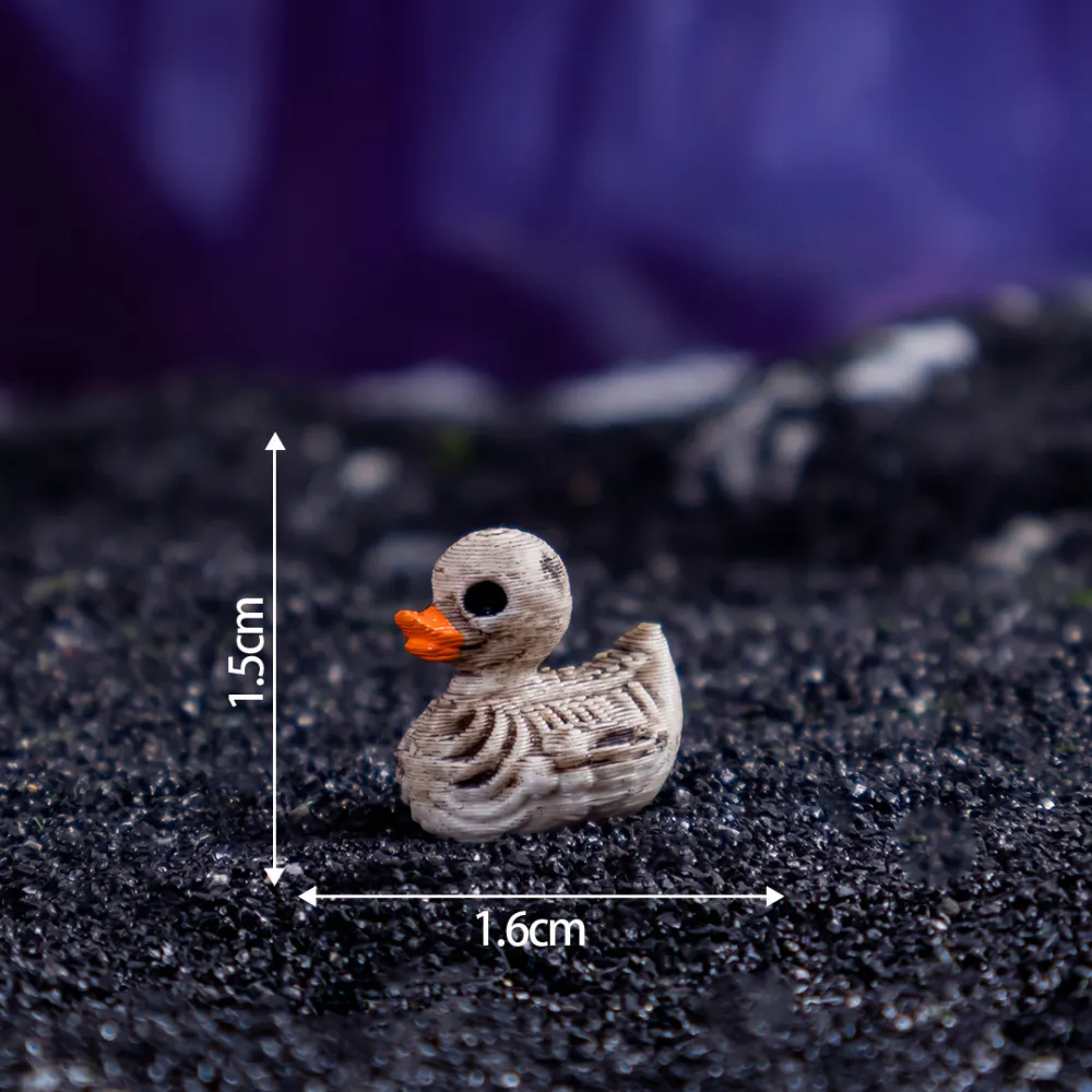 10pcs Halloween Skull Duck Skeleton Holiday Party Craft Decorations