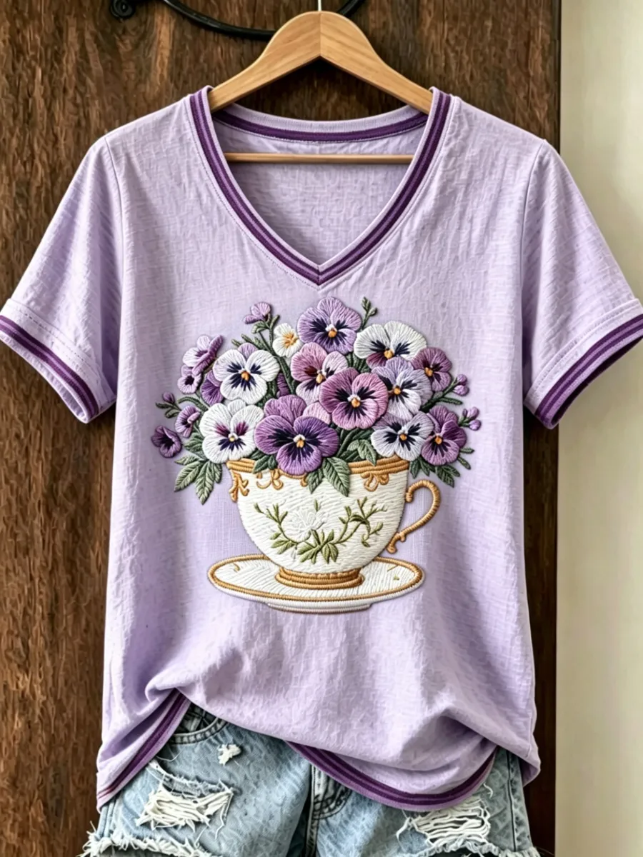 Women's Alzheimer's awareness Printed Casual T-Shirt
