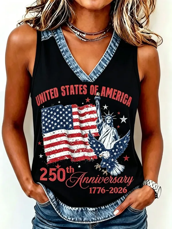 Women's 250th Anniversary Celebration Printed Tank Top