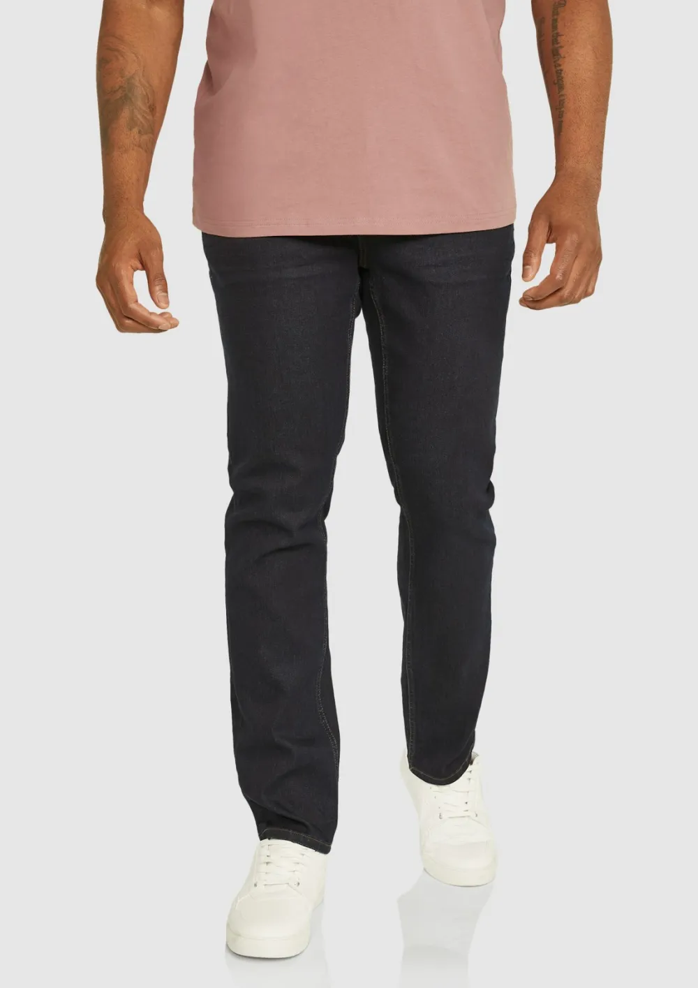 Wash Jersey Stretch Jeans in Black