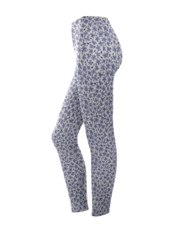 Delicate Floral Print Leggings