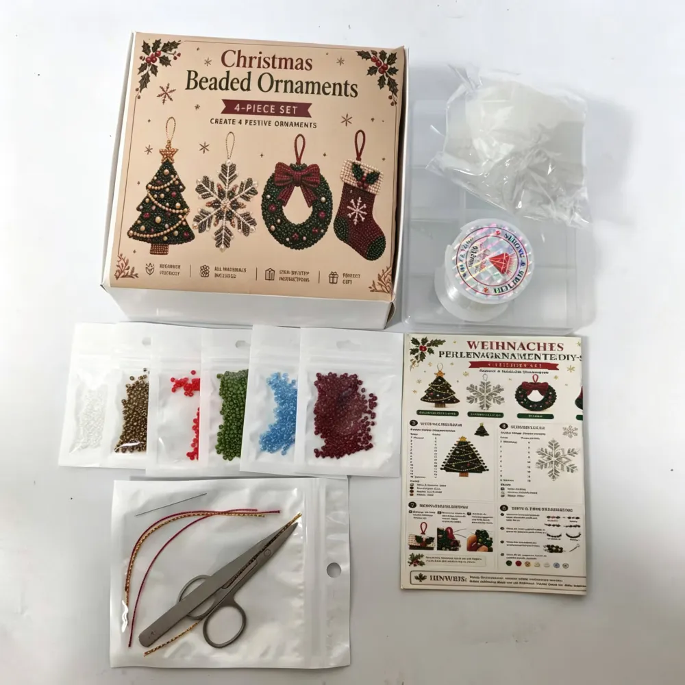 Christmas  Beaded Ornaments DIY Kit