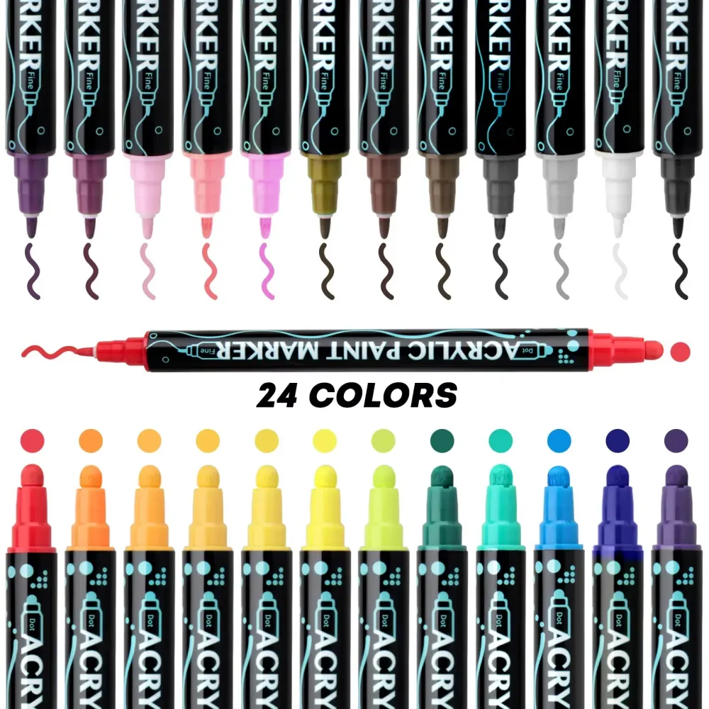 Dual-Head Acrylic Marker