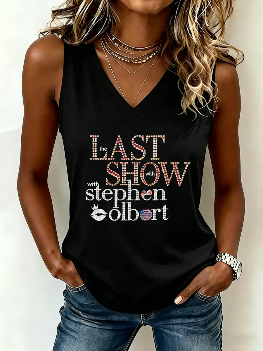 Women'S Short Sleeved V-Neck Casual Vest