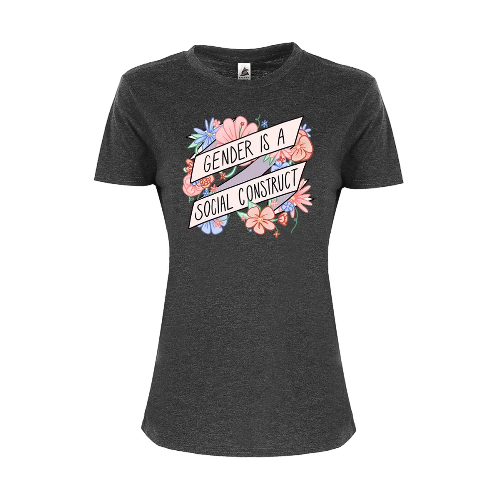 Women's irregular-lettered t-shirt