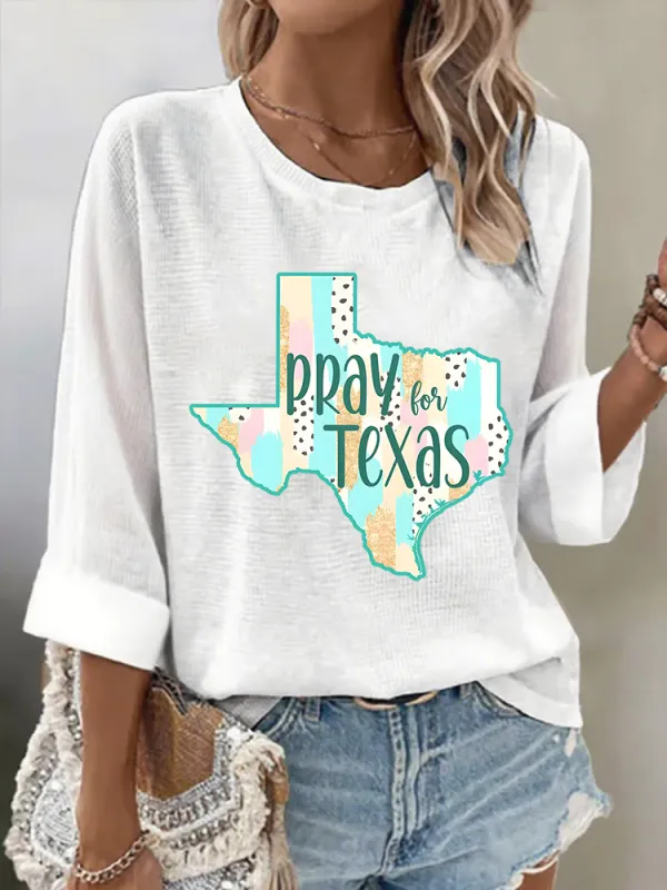 Women'S PPAY TEXAS  Versatile  Breathable Round Neck T-Shirt
