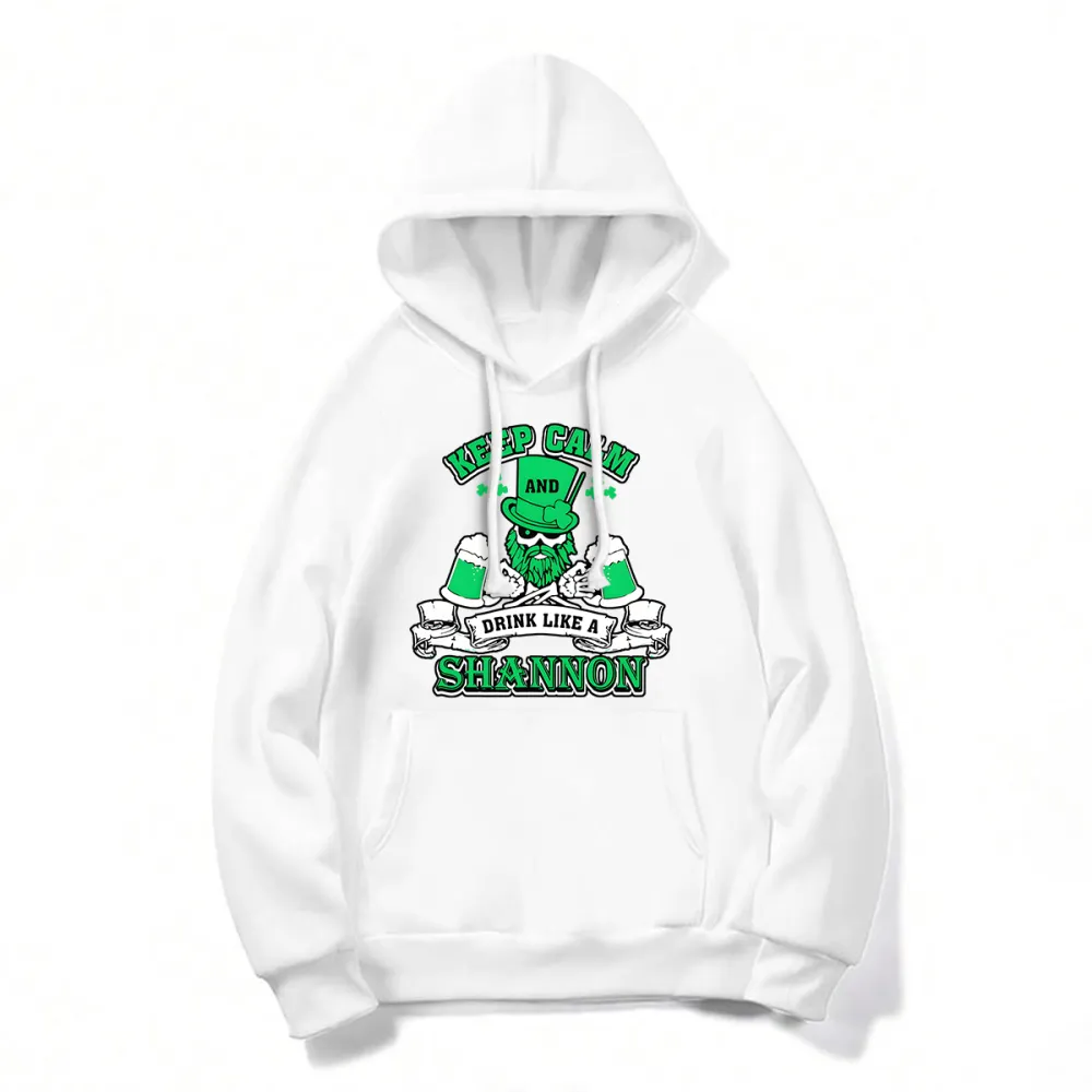 Keep Calm Printed Casual Hoodies