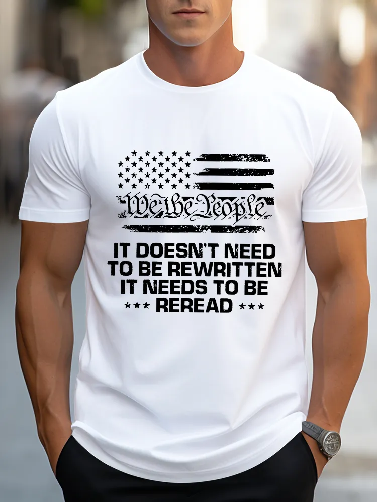 Men'S We The People Crew Neck Short Sleeve T-Shirt