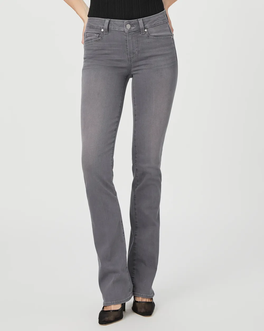 Gray Bootcut Jeans