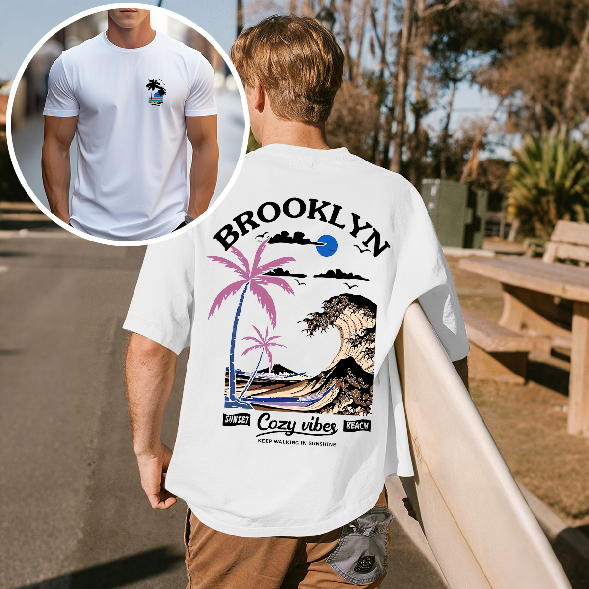 Coastal Brooklyn Inspired Graphic T-Shirt