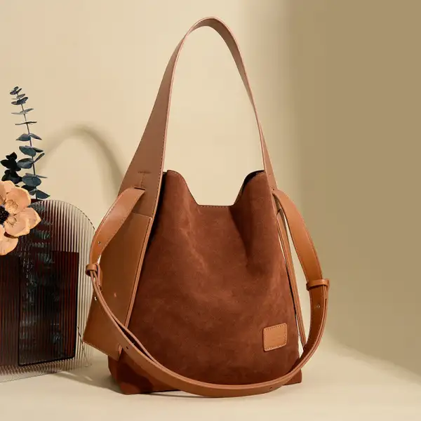 Commuter Suede Tote Bag