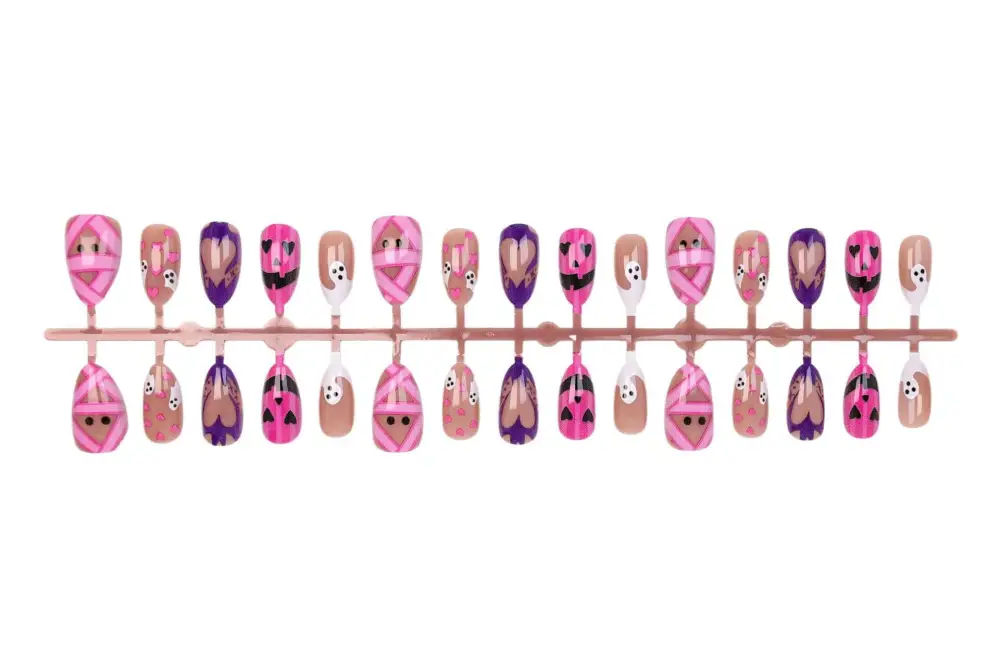 Nailhour 30Pcs Halloween Medium Almond Press On Nails