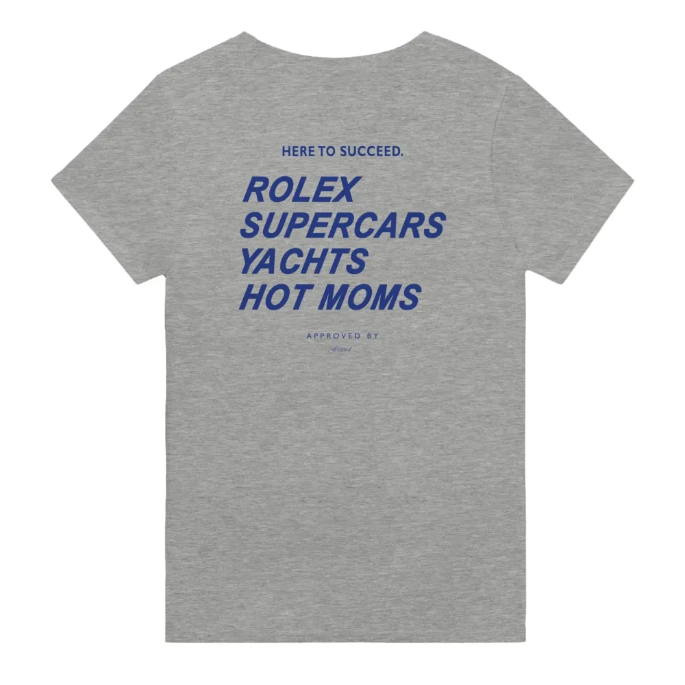Men's HERE TO SUCCEED Print Casual Round Neck T-Shirt