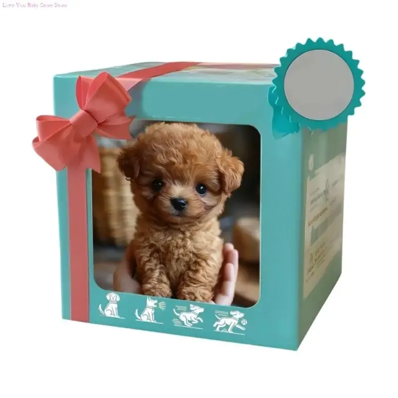 Solid Color Standing Toy Dog