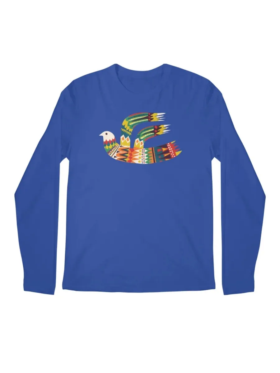 Colorful Tribal Bird Graphic T-Shirt